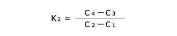 K2は次の式によって算出する。